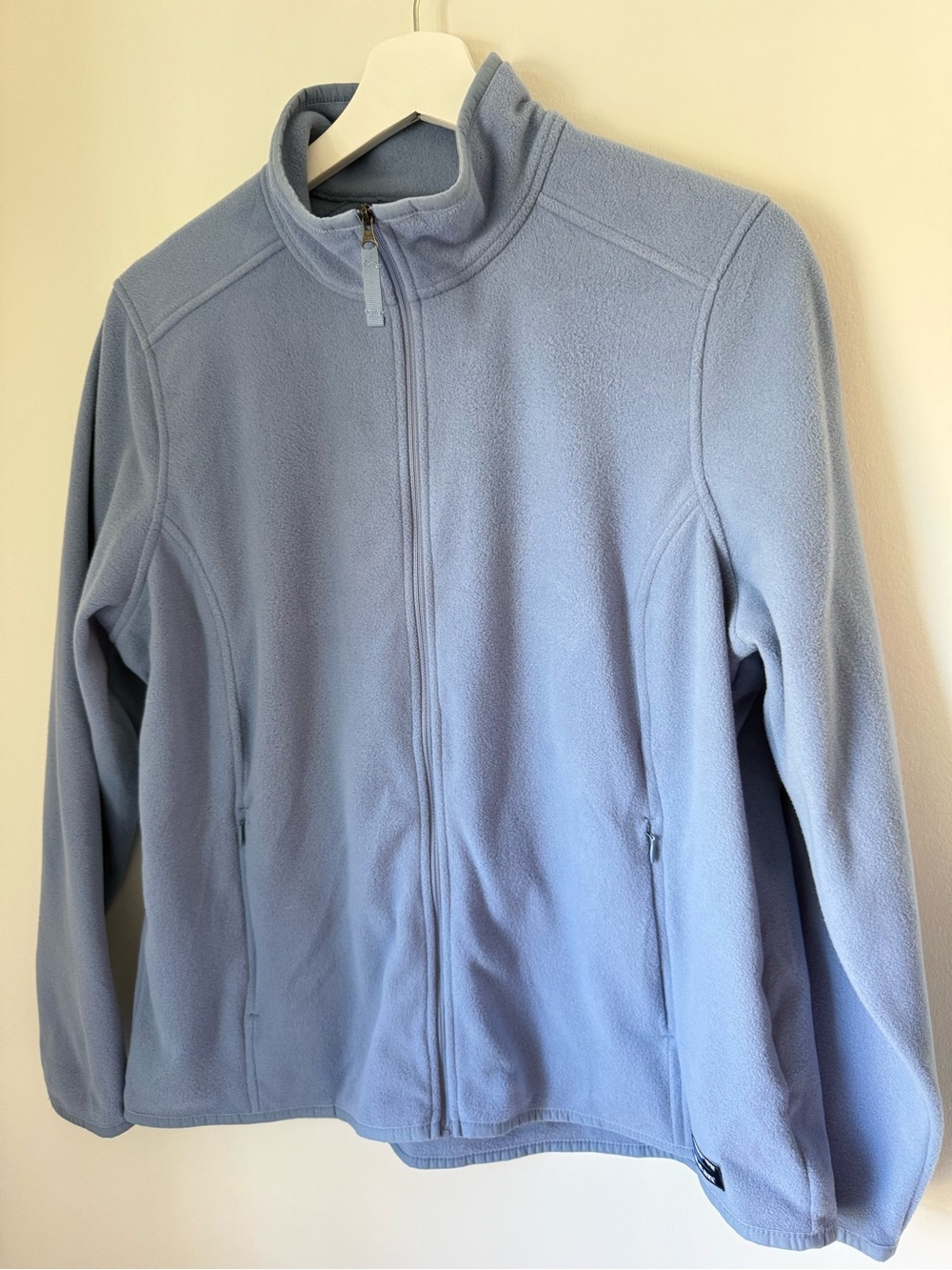 LL Bean Soft Brushed Fitness Fleece Soft Indigo Large Petite NEW